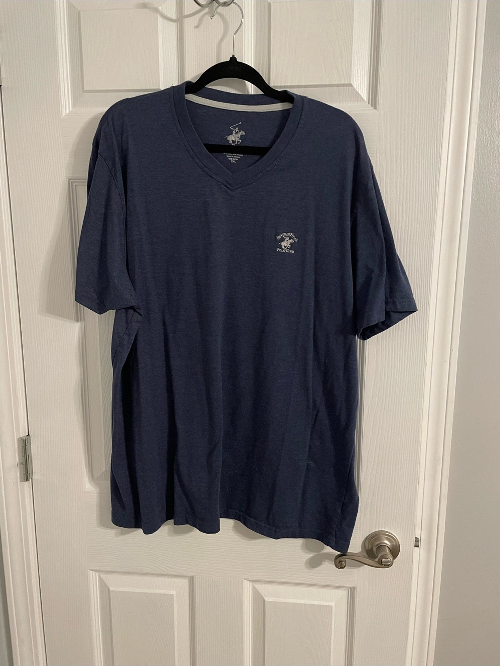 Beverly Hills Polo Club Dark Blue V-Neck Short Sleeve Tee